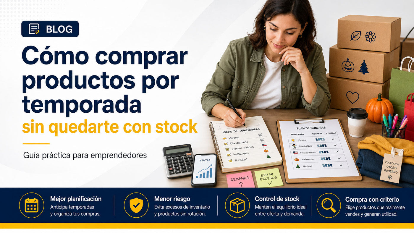 Cómo comprar productos por temporada sin quedarte con stock