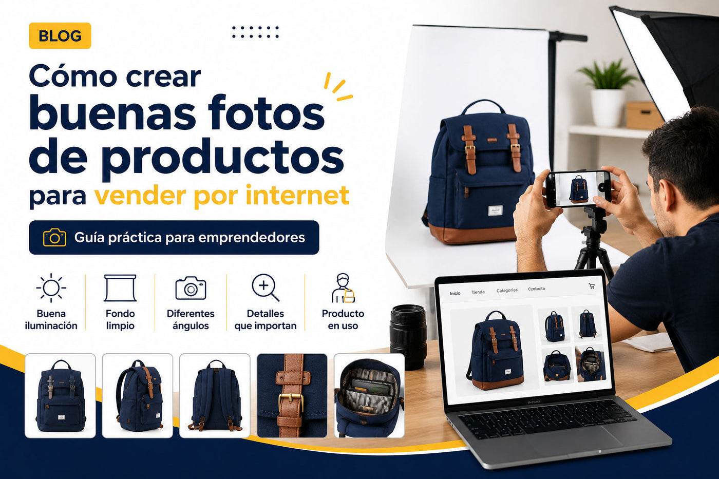 Cómo crear buenas fotos de productos para vender por internet