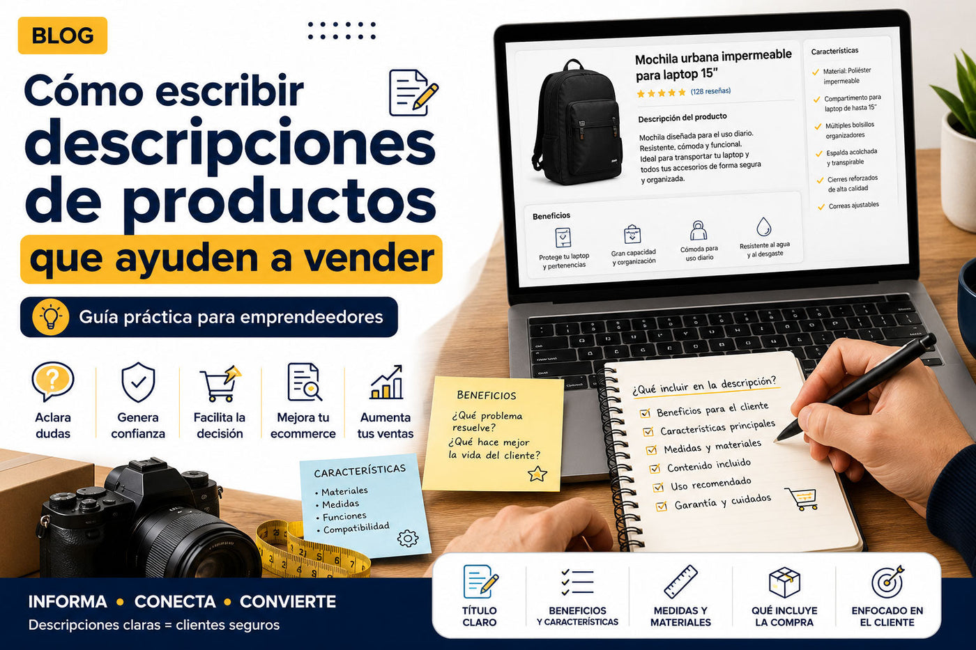 Cómo escribir descripciones de productos que ayuden a vender