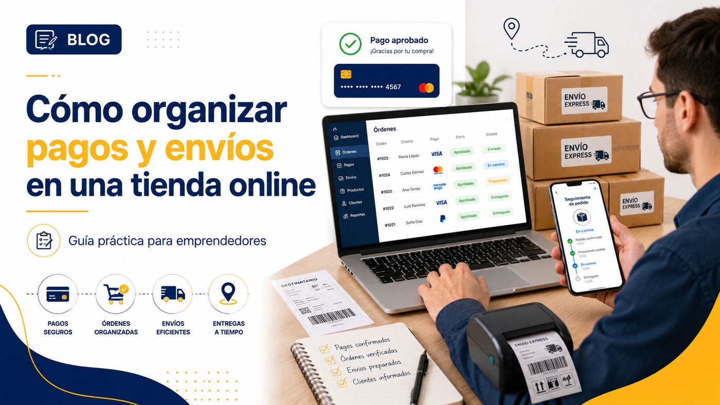 Cómo organizar pagos y envíos en una tienda online