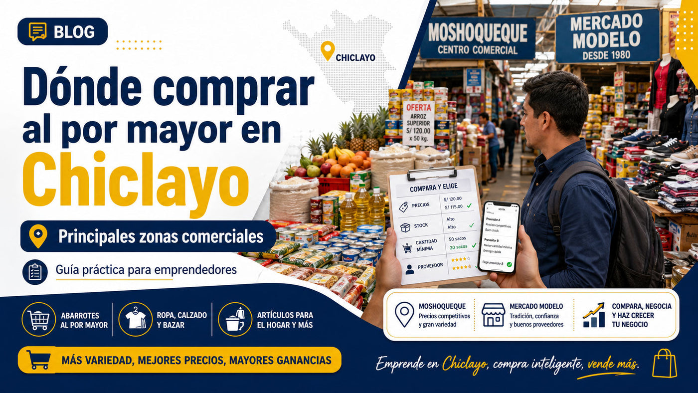 Dónde comprar al por mayor en Chiclayo: principales zonas comerciales