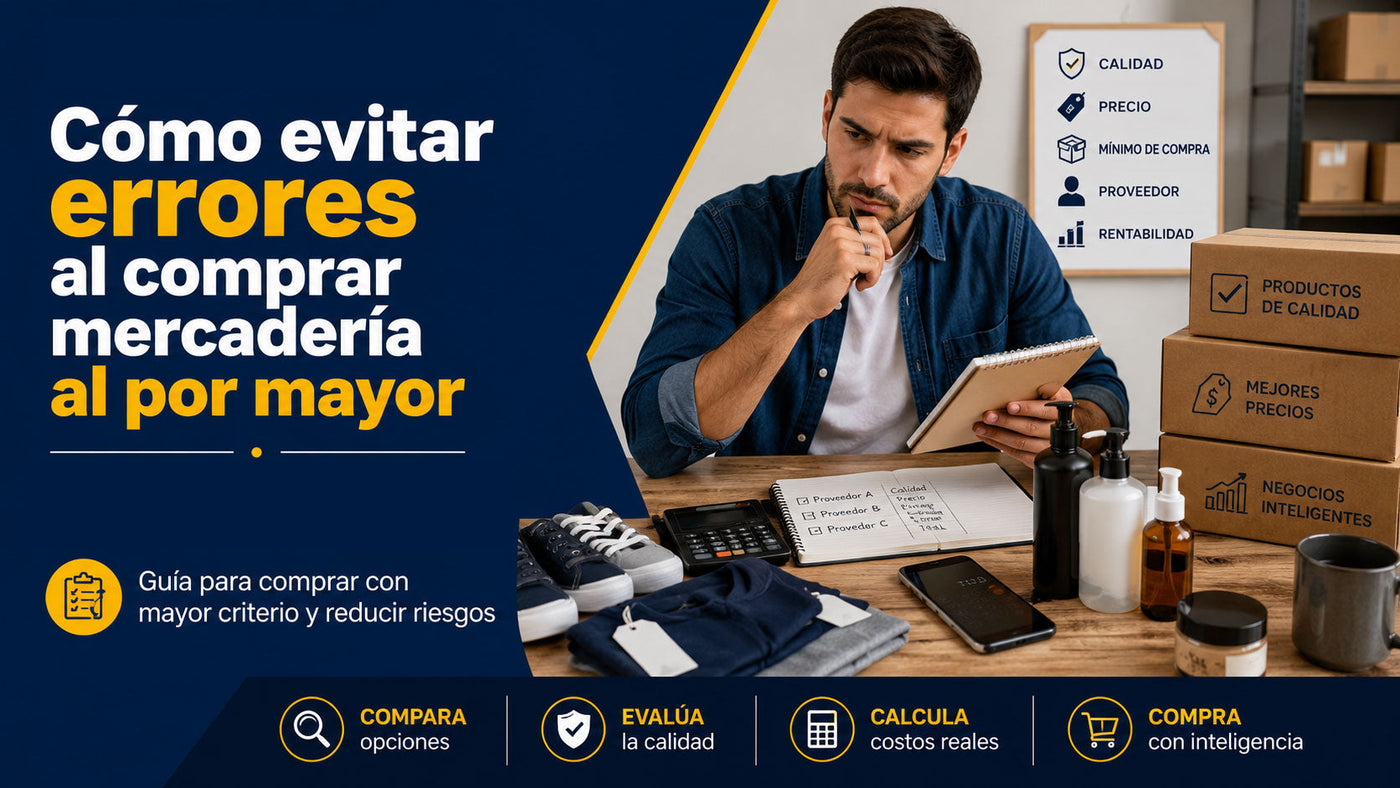 Cómo evitar errores al comprar mercadería al por mayor