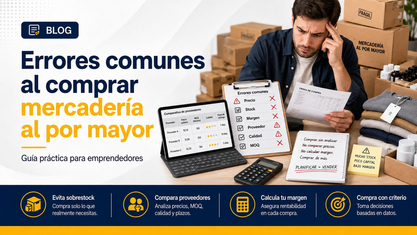 Errores comunes al comprar mercadería al por mayor