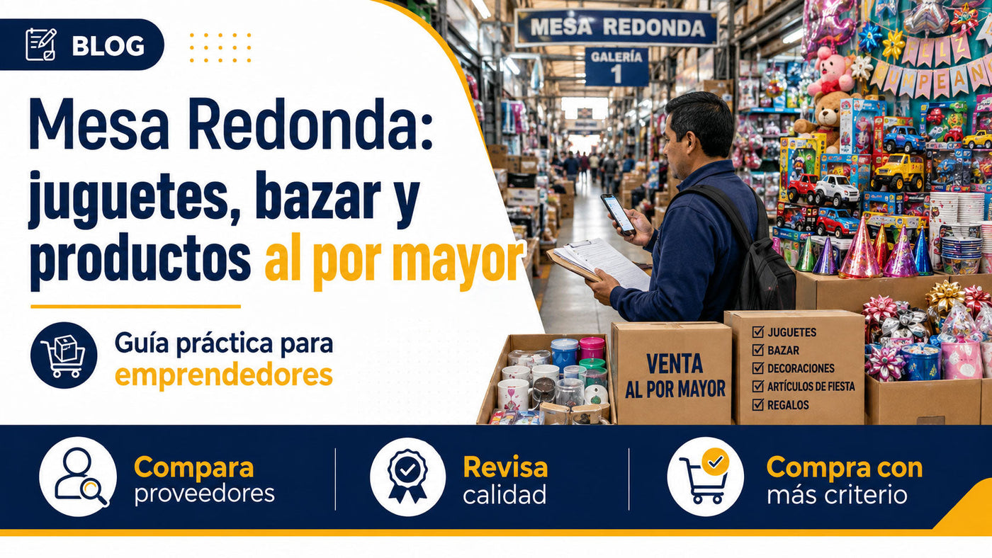 Mesa Redonda: juguetes, bazar y productos al por mayor