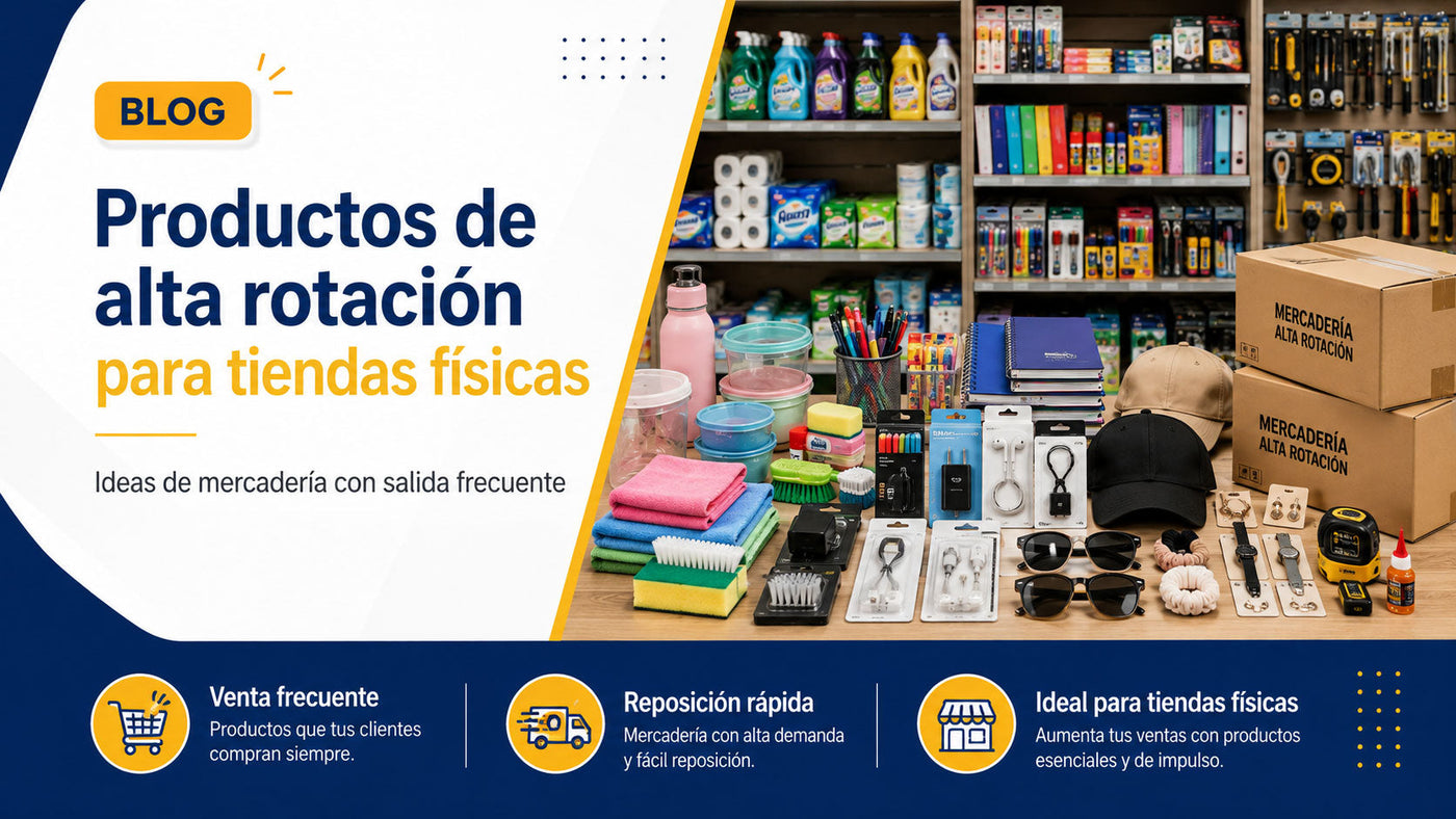 Productos de alta rotación para tiendas físicas